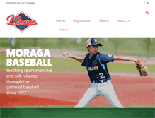 Tablet Screenshot of moragabaseball.org